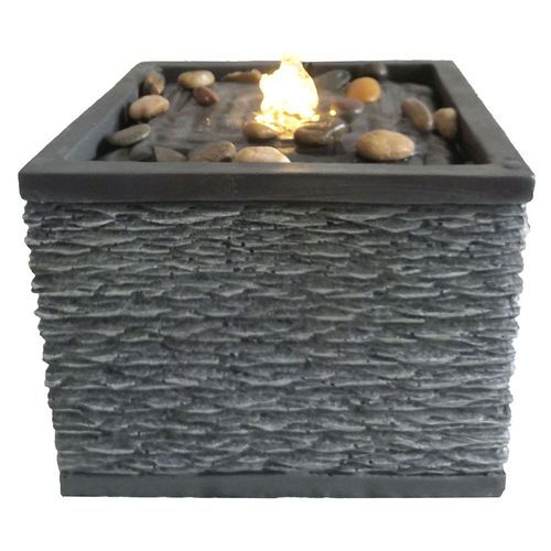 Fuente de Agua 21x17 Cm Poliresina Outzen Piedras