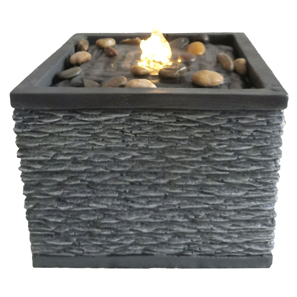 Fuente de Agua 21x17 Cm Poliresina Outzen Piedras