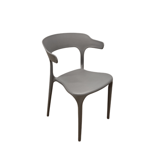 Silla 76x55x45 Cm Polipropileno Gris Moon Decototale