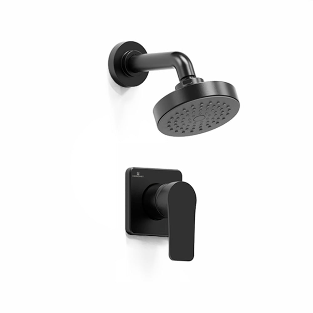 Grifería Monocomando Negra de Ducha Small Easy