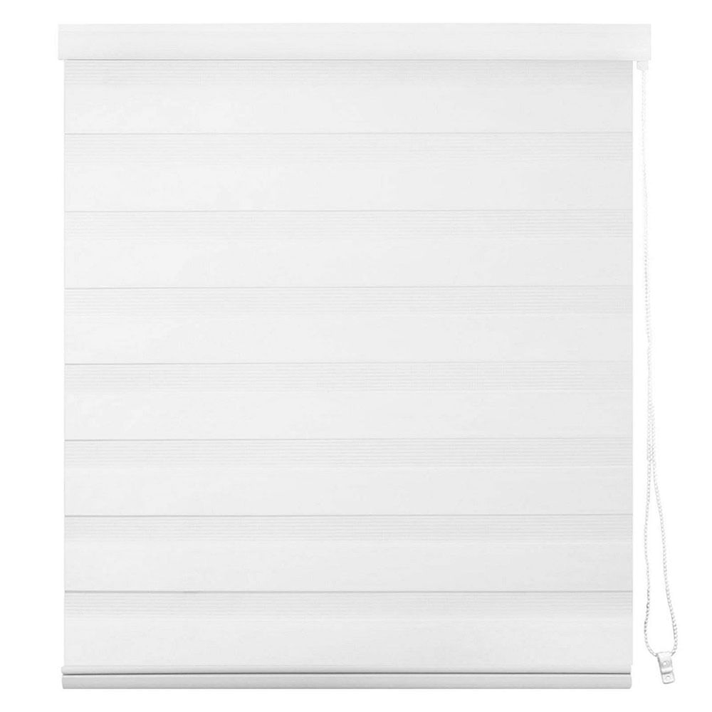 Cortina Roller Poliéster Blanco 120x165 Cm Zebra Cotidiana
