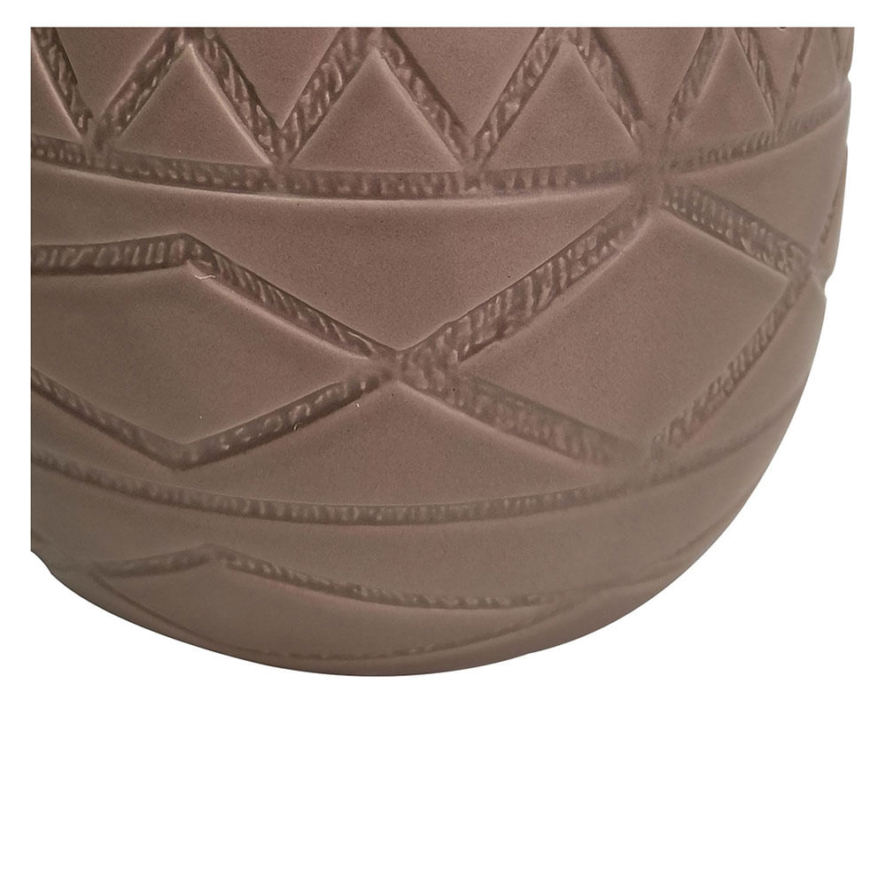 Maceta Cerámica 12.5x15.5 Cm Marrón Outzen - Easy