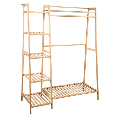 closet abierto bambu con barra 140cm