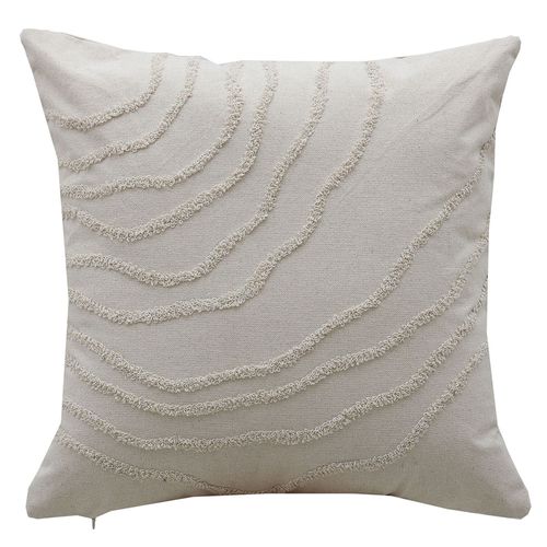 Almohadón Algodón Beige 45x45 Cm Textura M+Design