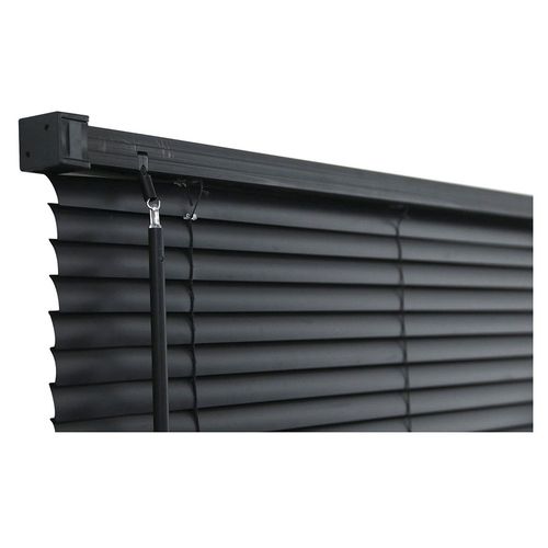 Persiana Vinílica Negro 140x165 Cm Cotidiana