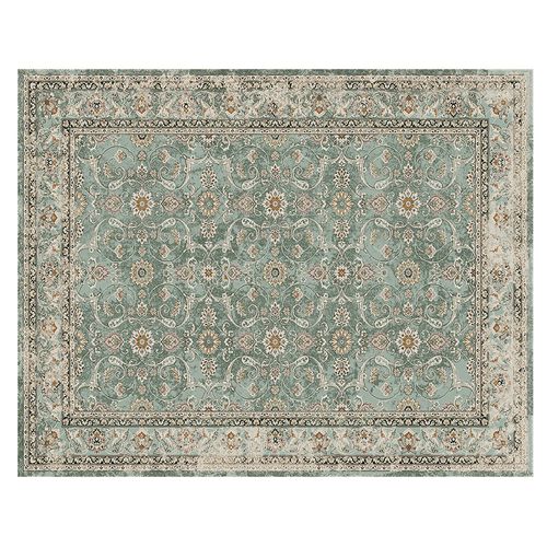 Alfombra Poliéster Verde 160x230 Cm Sari Chenille Cotidiana