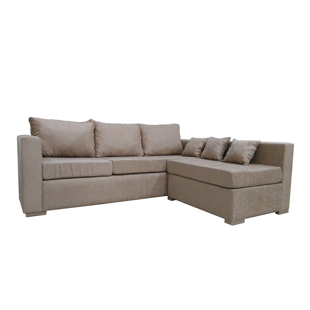 Sillón 3 Cuerpos 220x180 Cm Beige Mónaco Anubis Decoración