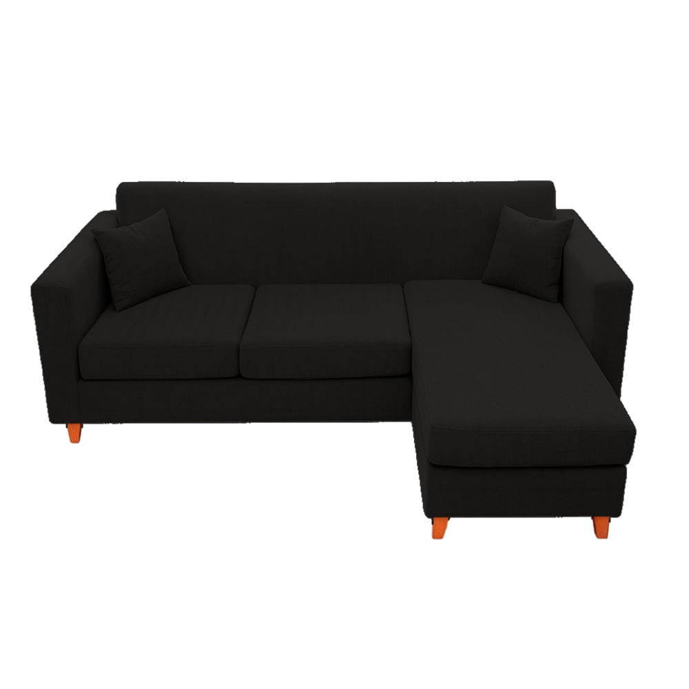 Sillón 3 Cuerpos 185x130x75 Cm Gris Oscuro Austria Anubis Decoración