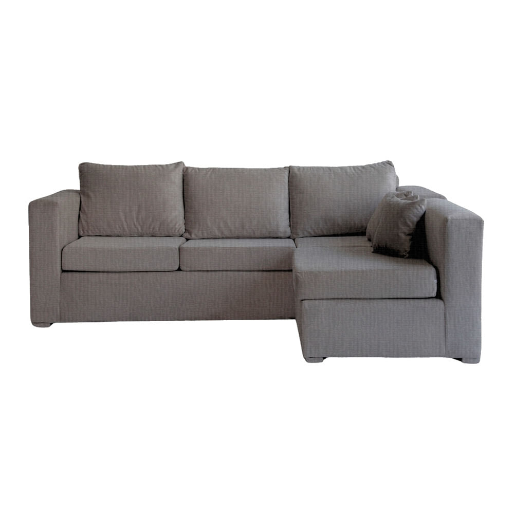 Sillón 3 Cuerpos 180x160x75 Cm Gris Guyana Anubis Decoración