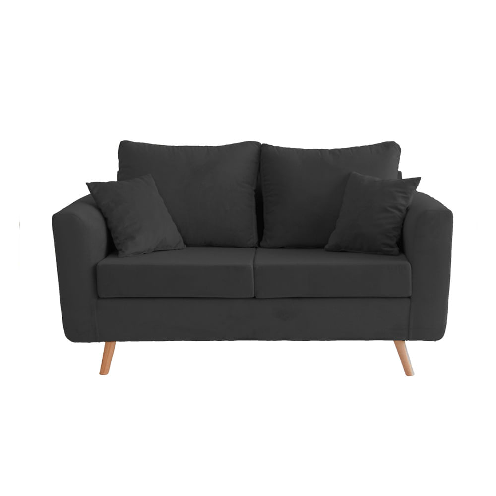 Sillón 2 Cuerpos 150x75 Cm Gris Singapur Anubis Decoración