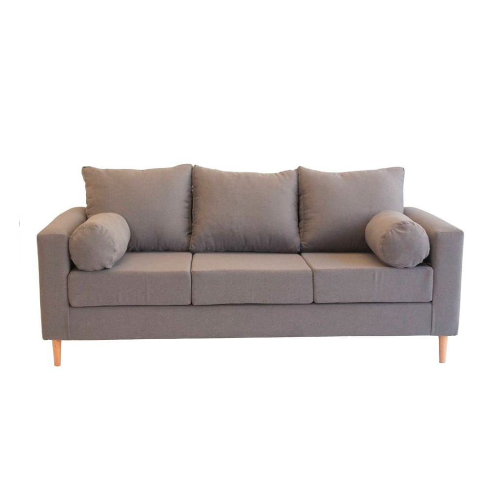 Sillón 3 Cuerpos 200x75 Cm Gris Ghana Anubis Decoración