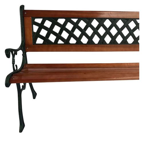 Banco Hierro y Madera 2 Cuerpos Outzen Rombos