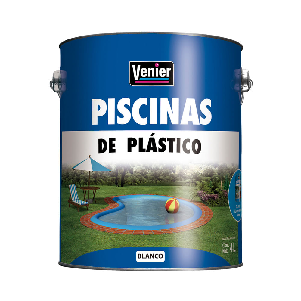 Piscinas De Plástico Blanca X 4Lts Venier