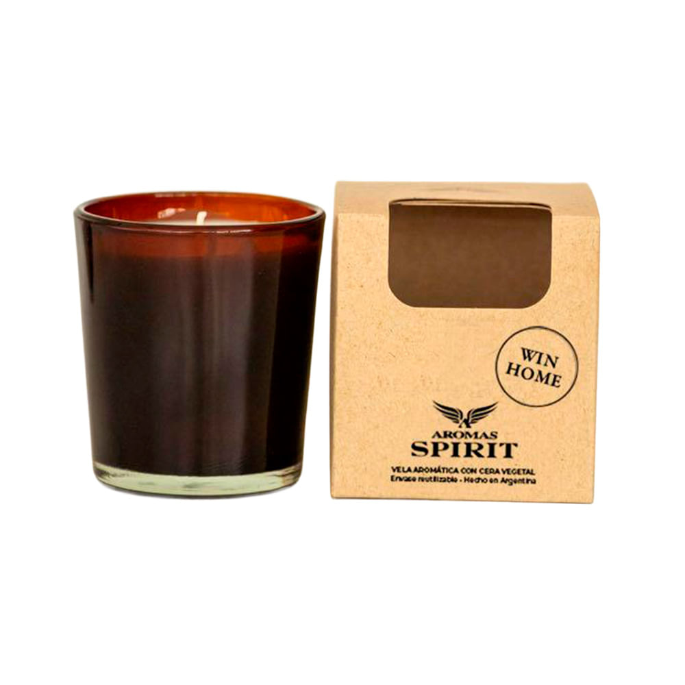 Vela De Soja En Vaso Ambar Win Home Aromas Spirit