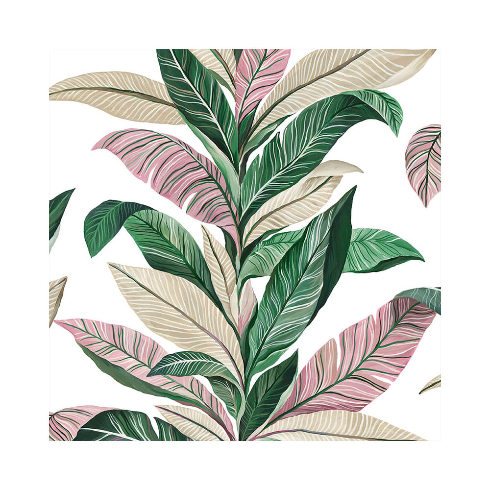 Empapelado Vinílico Tropical 52 Cm X 10 Cm Viva La Casa Muresco