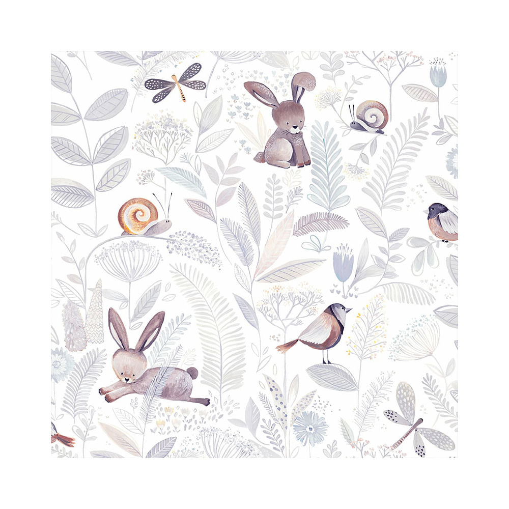 Papel Mural Infantil Conejo 52 Cm X 10 Cm Viva La Casa Muresco