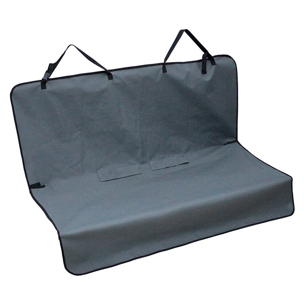 Cobertor para Asiento Trasero Auto 120x142 Cm Gris Pet's Fun