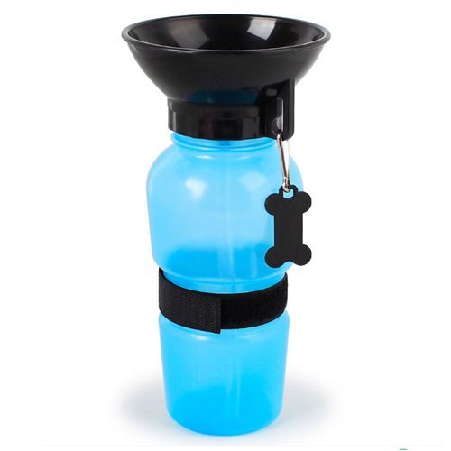 Bebedero Portátil 500 Ml Azul Pet's Fun