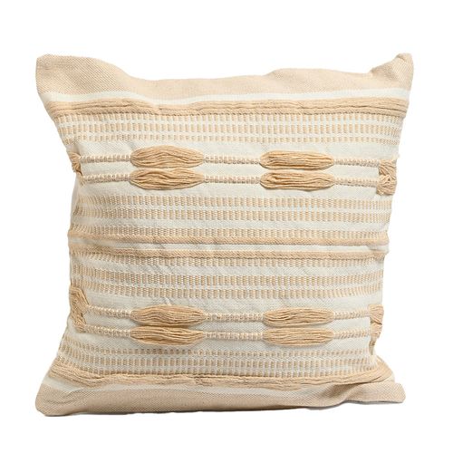 Almohadón Poliéster Natural/Beige 43x43 Cm Ad24113 Indian Kinor