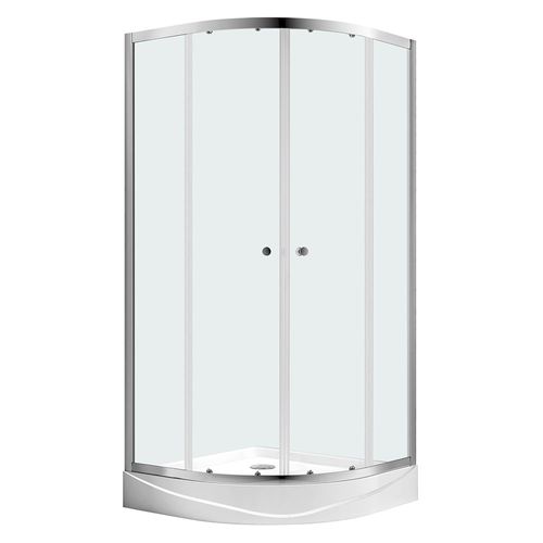 Mampara de Ducha Curva 200x90x90 Cm Vidrio Templado 5 mm Vessanti
