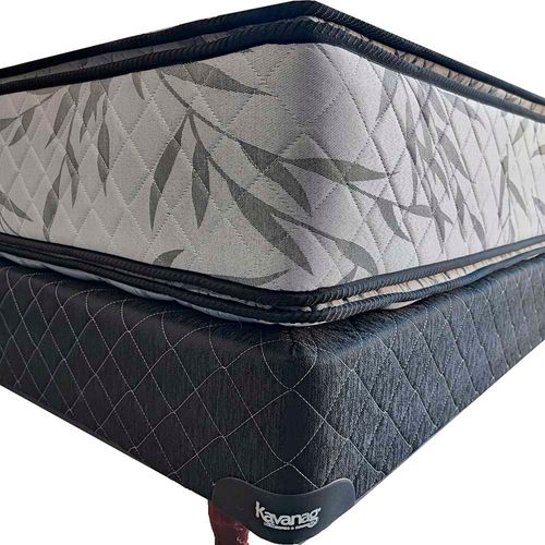 Colchón+Sommier Reno Pillow Queen 160x200x63 Cm Kavanag