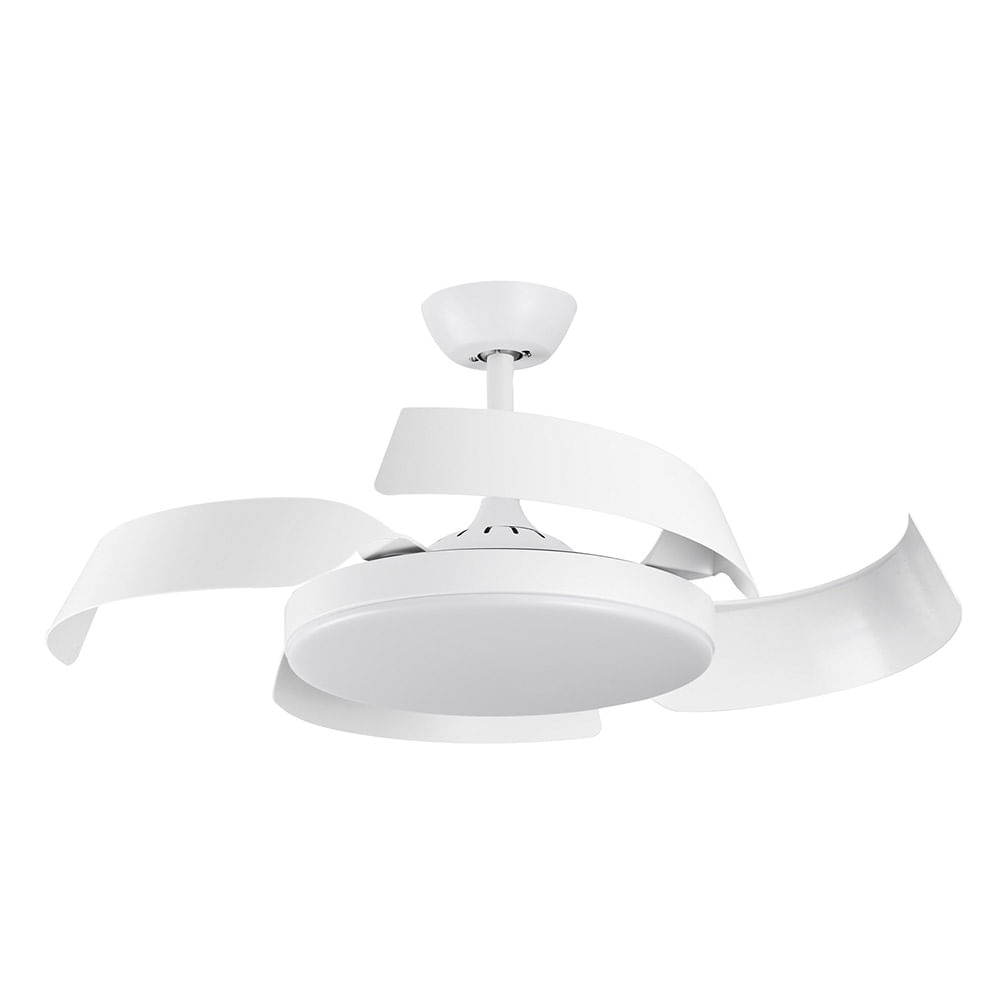 Ventilador De Techo Retráctil Aura Vita Y425001Dc Blanco Protalia