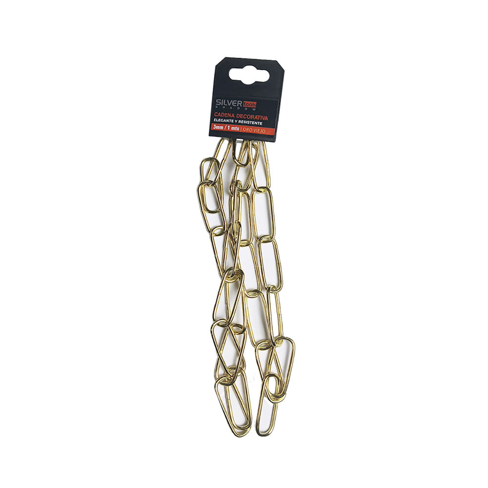 Cadena Decorativa Hierro Bronceado 3 Mm X 1 Mts Silver Shadow - Easy