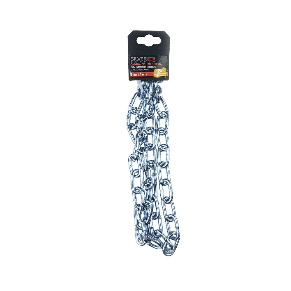 Cadena de Acero Galvanizado 5 Mm X 1 Mts Silver Shadow - Easy