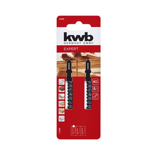Hojas para Caladora Madera 82,5 Mm 2 Un Kwb