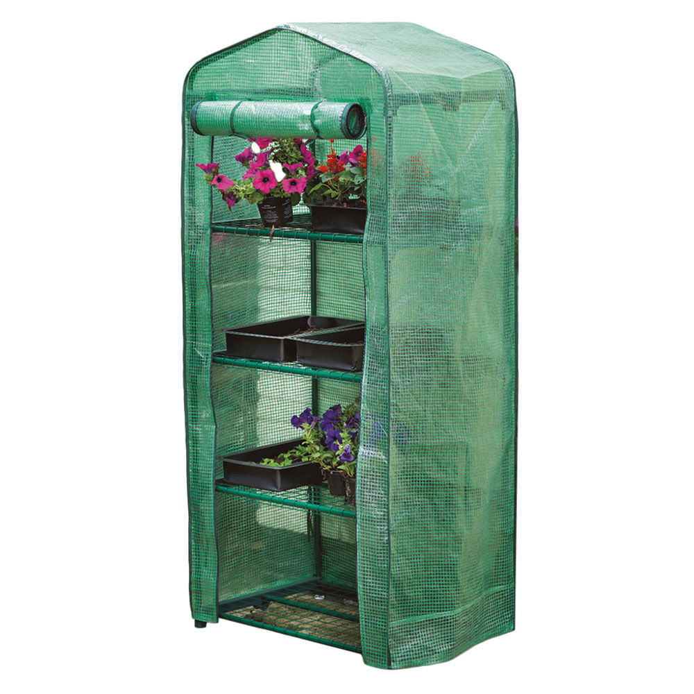 Invernadero de PVC y Acero Verde 155x69x49 Cm Roots