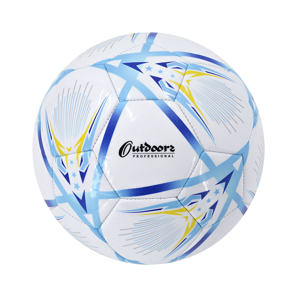 Pelota De Fútbol N°5 Fury Celeste Y Azul Outdoors Professional