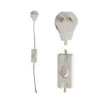 Conjunto Armado Cable-Interruptor-Ficha 2 X 0.5 X 1.50Cm Blanco