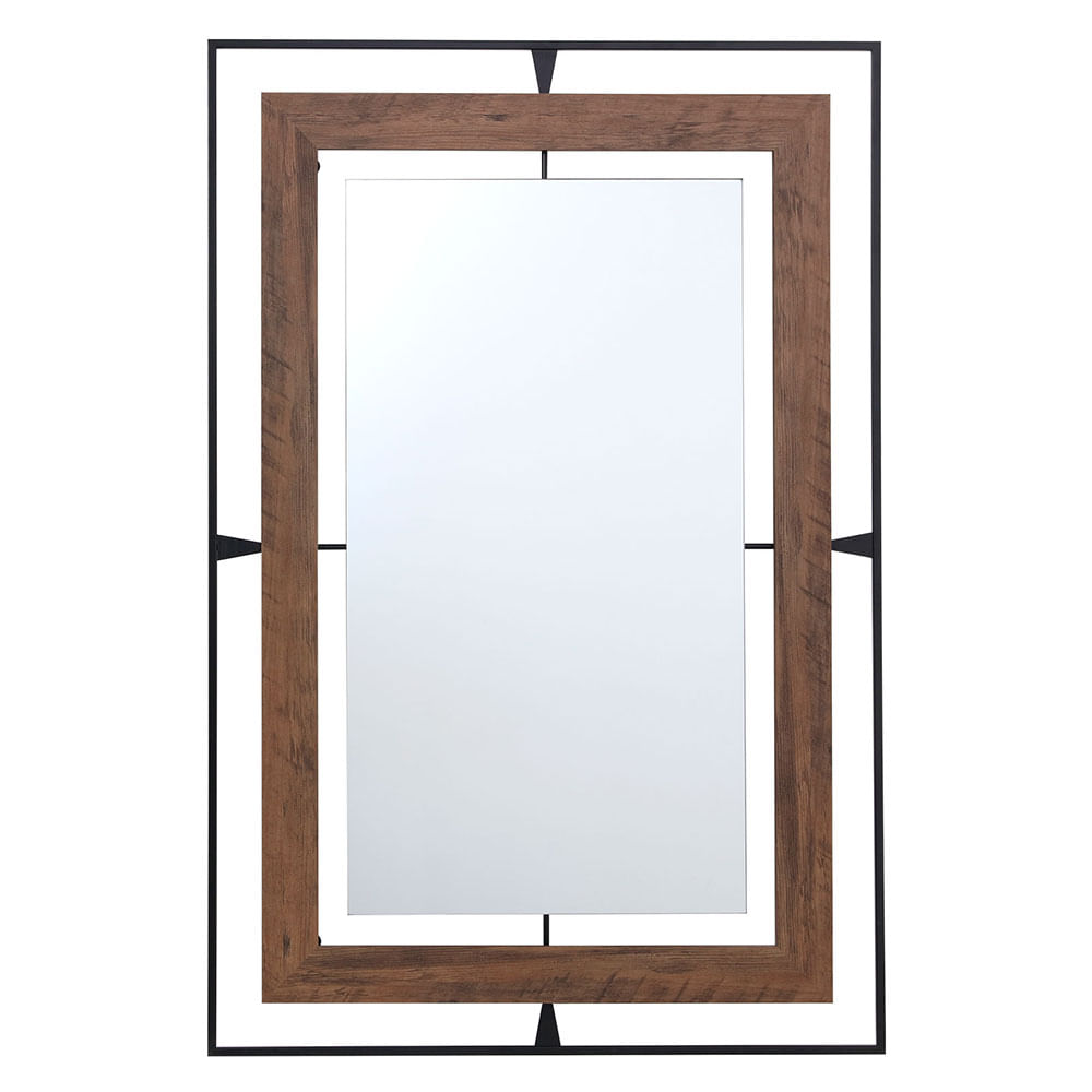 Espejo Decorativo Marco Madera 90x60 Cm D9 M+Design