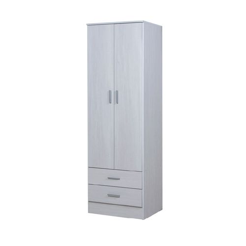 Placard 182x58x47 Cm Blanco 2 Puertas 2 Cajones Nevada Tana Piu Ricchezze