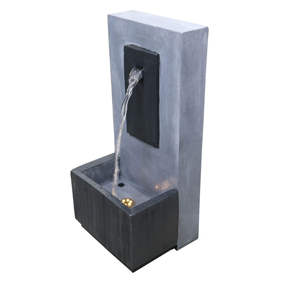 Fuente de Agua Rectangular 55x25x22 Cm Poli resina Outzen