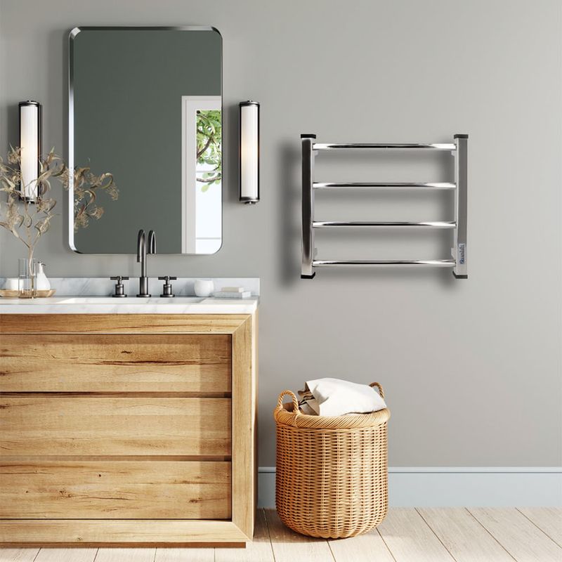 Toallero Eléctrico Caro Bagno 60W 4 Barrales Cromado Qualiti Easy