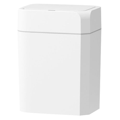 basurero plastico sensor 12lt blanco