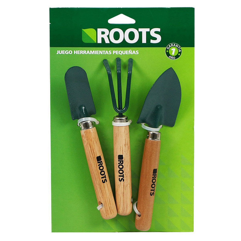 Juego de herramientas pequeñas 3 piezas Roots