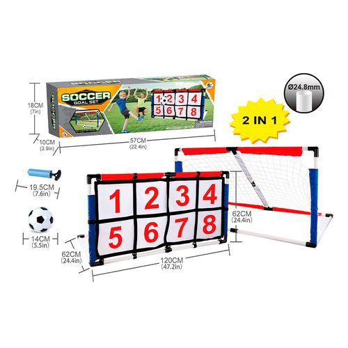 Set de Fútbol con Panel Números 57x10x18 Cm Cc Outdoor