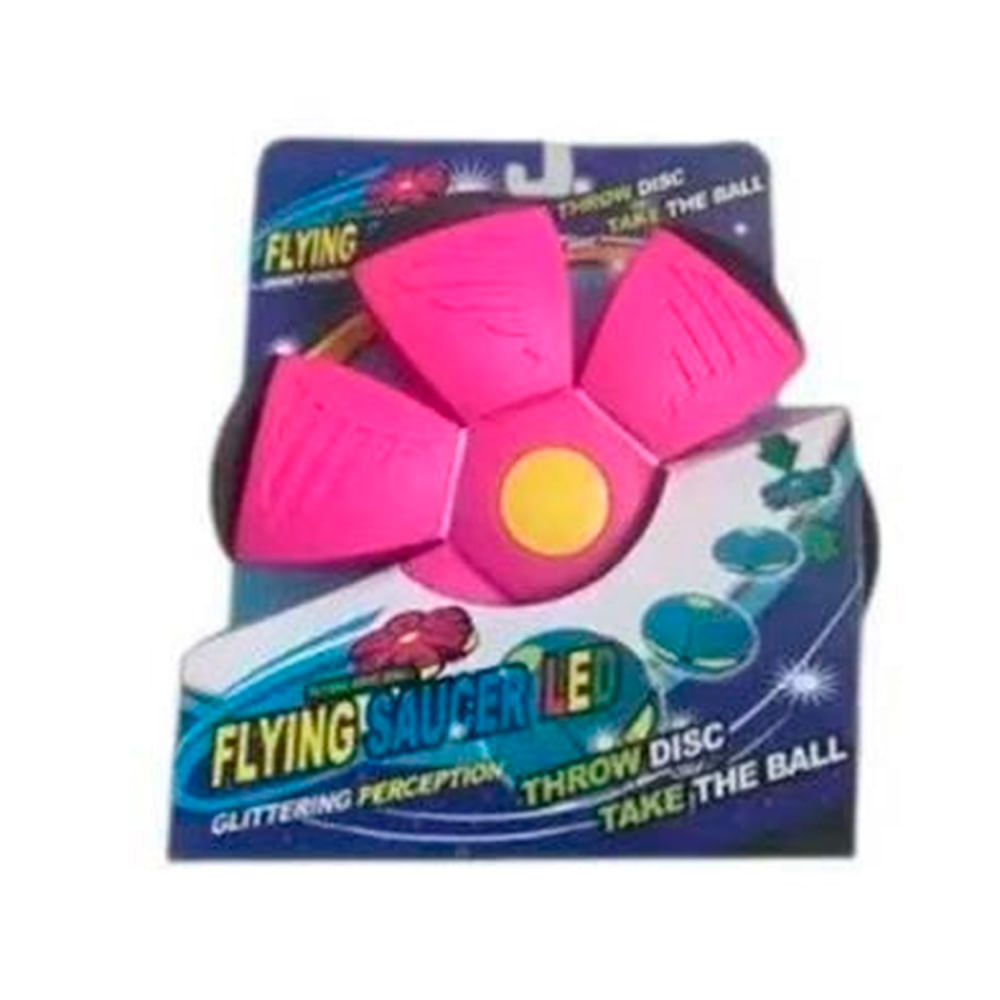 Frisbee Plástico 22,5x22,5x4 Cm Rosa Cc Outdoor