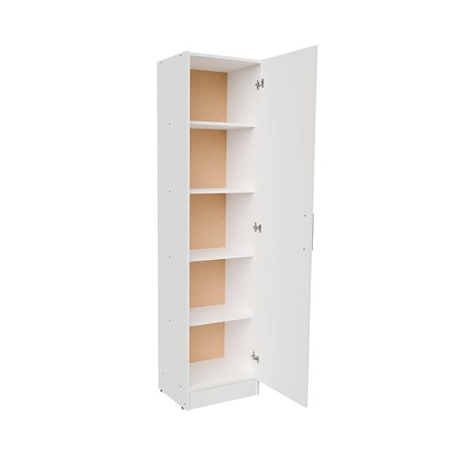 Despensero 182x45x38 Cm Melamina Blanco 1 Puerta Multifunción Bahía Orlandi