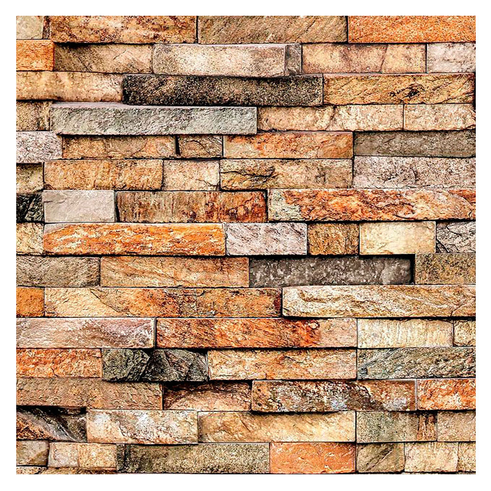 Empapelado Vinílico Piedra Rústica 10Mts X 50Cm 8321-1 Muresco