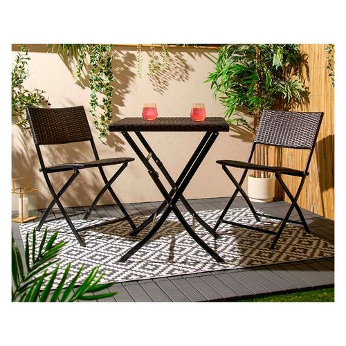 Set Living Terraza Acero 2 Personas Outzen Piedemonte