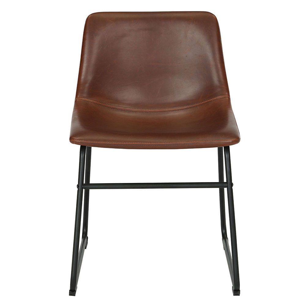 Silla 74x53x48 Cm PU/Metal Café Carlo M+Design