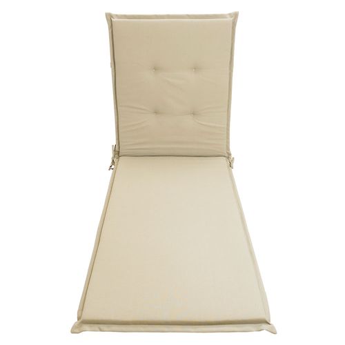 Almohadón para Reposera Olefina 60x195 Cm Crudo Liso Outzen