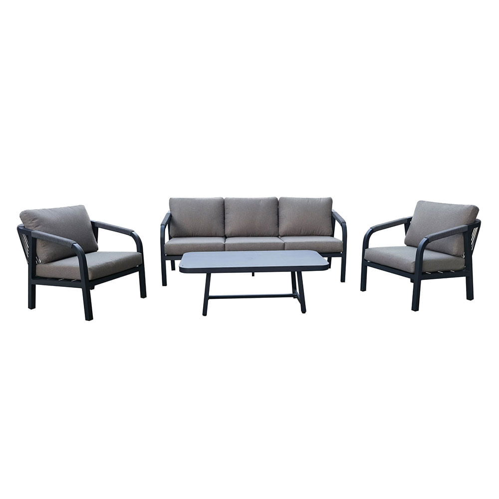 Set Living Aluminio 5 Piezas Outzen Totoral