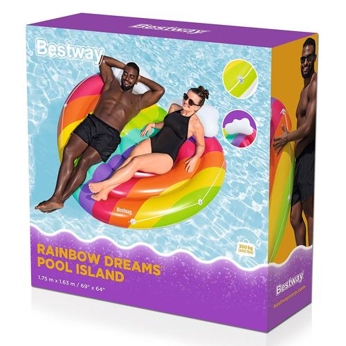 Flotador Inflable 43x175x163 Cm Arcoiris Bestway