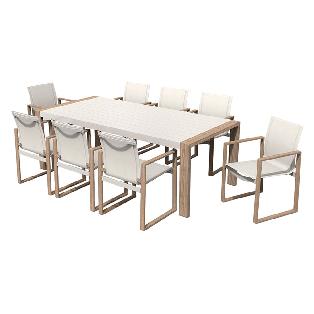 Comedor Aluminio 8 Personas Duisburg Outzen