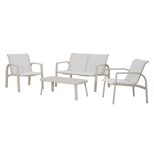 Set Living Aluminio 4 Personas Outzen Cambrai