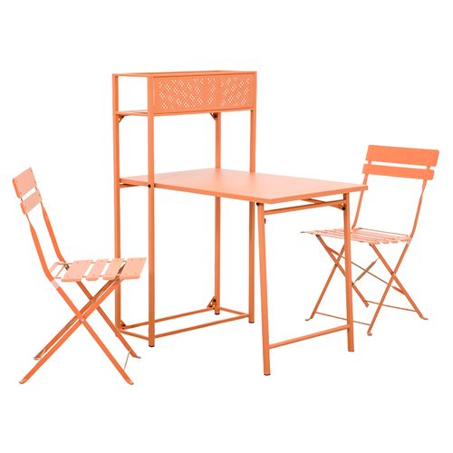 Set Bistró Acero 2 Personas Plegable Outzen